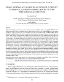 Urban renewal applicable to an increase in density: Conceptualization of Compact-KDT in vietnam with Hanoi as a case study