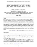 Evaluation of ultimate bending moment of circular concrete–filled double skin steel tubes using finite element analysis