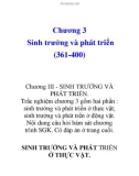 Chương 3 Sinh trưởng và phát triển (361-400)