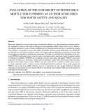 Evaluation of the suitability of pepper mild mottle virus (PMMOV) as an indicator virus for water safety and quality