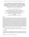 Evaluation of long-term strength and durability performance of cementitious composites with low polypropylene fiber content and local river sand