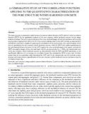 A comparative study of two correlation functions applying to the quantitative characterization of the pore structure within hardened concrete