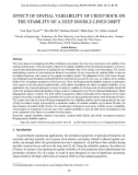 Effect of spatial variability of creep rock on the stability of a deep double lined drift