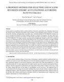 A proposed method for selecting and scaling recorded seismic accelerations according to TCVN-9386: 2012