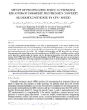 Effect of prestressing force on flexural behavior of unbonded prestressed concrete beams strengthened by CFRP sheets