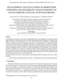 Development and evaluation of short-term strength and durability characteristics of an eco-friendly sulfate-activated binder