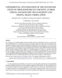 Experimental investigation of the secondary creep of fiber reinforced concrete at high stress: Macroscopic measurement and digital image correlation