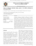 Study on Chloroquine phosphate loading capacity of MIL-100(Fe) synthesized by sonochemical method