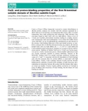 báo cáo khoa hoc : Cu(I)- and proton-binding properties of the ﬁrst N-terminal soluble domain of Bacillus subtilis CopA