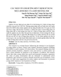 Các nhân tố ảnh hưởng đến ý định sử dụng nhựa sinh học của giới trẻ ở Hà Nội