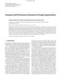 Báo cáo hóa học: Unsupervised Performance Evaluation of Image Segmentation