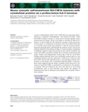 Báo cáo khoa học: Mouse cytosolic sulfotransferase SULT2B1b interacts with cytoskeletal proteins via a proline⁄serine-rich C-terminus