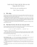 Luyện tập Kỹ thuật tính lũy thừa ma trận bằng nhị thức Newton