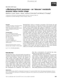 Báo cáo khoa học: a-Methylacyl-CoA racemase – an ‘obscure' metabolic enzyme takes centre stage