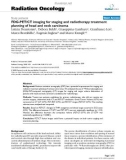 Báo cáo khoa học: FDG-PET/CT imaging for staging and radiotherapy treatment planning of head and neck carcinoma