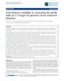 Báo cáo khoa học: Inter-observer variability in contouring the penile bulb on CT images for prostate cancer treatment planning