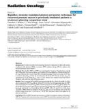 Báo cáo khoa học: RapidArc, intensity modulated photon and proton techniques for recurrent prostate cancer in previously irradiated patients: a treatment planning comparison study