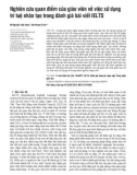 Nghiên cứu quan điểm của giáo viên về việc sử dụng trí tuệ nhân tạo trong đánh giá bài viết IELTS