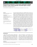 Báo cáo khoa học: Biochemical properties of the human guanylate binding protein 5 and a tumor-speciﬁc truncated splice variant Mark Wehner and Christian Herrmann