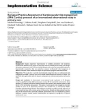 báo cáo khoa học: European Practice Assessment of Cardiovascular risk management (EPA Cardio): protocol of an international observational study in primary care