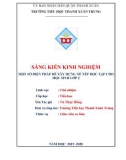 Sáng kiến kinh nghiệm Tiểu học: Mốt số biện pháp để xây dựng nề nếp học tập cho học sinh lớp 2