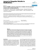 Báo cáo khoa hoc: Serum S100B in primary progressive multiple sclerosis patients treated with interferon-beta-1a