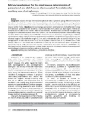 Method development for the simultaneous determination of paracetamol and diclofenac in pharmaceutical formulations by capillary zone electrophoresis