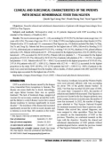 Clinical and subclinical characteristics of the patients with dengue hemorrhagic fever Thai Nguyen