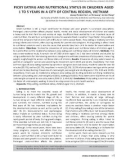 Picky eating and nutritional status in children aged 1 to 5 years in a city of Central Region, Vietnam