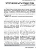 Analysis of commercial cajuput oils extracted from Melaleuca cajuputi powell by gas chromatography