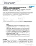 Báo cáo y học: Paradoxical response during antituberculous therapy in a patient discontinuing infliximab: a case report