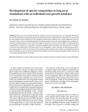 Báo cáo lâm nghiệp: Development of species composition in long term simulations with an individual-tree growth simulator