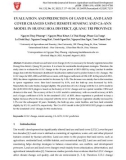 Evaluation and prediction of land use, and land cover changes using remote sensing and CA-ANN model in Huong Hoa district, Quang Tri province