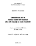 Tóm tắt luận án Tiến sĩ ngành Ngoại tiêu hóa: Đánh giá kết quâ điều trị triệt căn ung thư trực tràng thấp bằng phẫu thuật nội soi có bảo tồn cơ thắt