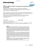 Báo cáo y học: Lysine methylation of HIV-1 Tat regulates transcriptional activity of the viral LTR