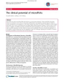 báo cáo khoa học: The clinical potential of microRNAs