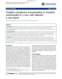 Báo cáo y học: Hodgkin's lymphoma masquerading as vertebral osteomyelitis in a man with diabetes: a case report