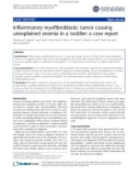 Báo cáo y học: Treatment of stasis dermatitis using aminaphtone: Inflammatory myofibroblastic tumor causing unexplained anemia in a toddler: a case report