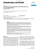 báo cáo khoa học: International nurse recruitment and NHS vacancies: a cross-sectional analysis