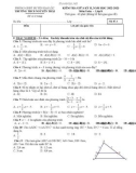 Đề thi giữa học kì 2 môn Toán lớp 8 năm 2022-2023 - Trường THCS Nguyễn Trãi, Đại Lộc