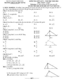 Đề thi giữa học kì 1 môn Toán lớp 9 năm 2023-2024 - Trường THCS Võ Như Hưng, Điện Bàn (HSKT)