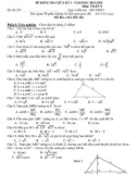 Đề thi giữa học kì 1 môn Toán lớp 9 năm 2023-2024 có đáp án - Trường THCS Hải Tân, Hải Lăng (Đề 1)