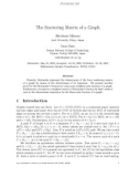 Báo cáo toán học: The Scattering Matrix of a Graph