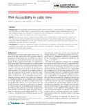 Báo cáo sinh học: RNA Accessibility in cubic time