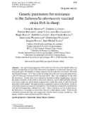 Báo cáo sinh học: Genetic parameters for resistance to the Salmonella abortusovis vaccinal strain Rv6 in sheep