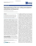 Báo cáo sinh học: Reprogramming of the non-coding transcriptome during brain development