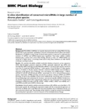 báo cáo khoa học: In silico identification of conserved microRNAs in large number of diverse plant species