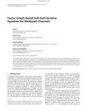 Báo cáo hóa học: Factor-Graph-Based Soft Self-Iterative Equalizer for Multipath Channels