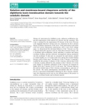 Báo cáo khoa học: Solution and membrane-bound chaperone activity of the diphtheria toxin translocation domain towards the catalytic domain