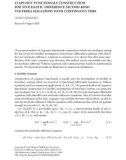 LYAPUNOV FUNCTIONALS CONSTRUCTION FOR STOCHASTIC DIFFERENCE SECOND-KIND VOLTERRA EQUATIONS WITH